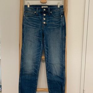 Madewell slim straight jeans size 27
